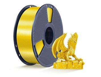 Silk PLA+ Yellow/Шовковий PLA+ Жовтий 1кг 26643633055 фото