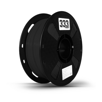 TPU 72D Чорний -- пластик/філамент для 3D-друку 333PRINT TPU Black Filament 1.75mm 1KG 240-1kg фото