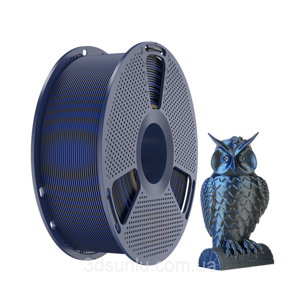 Silk PLA+ Dual Color Black Blue/Шовковий PLA+ Двокольоровий Чорно-Синій 1кг 2664510967 фото